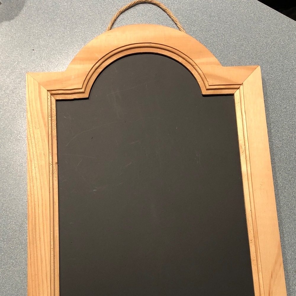 Hanging Wooden Framed Chalkboard